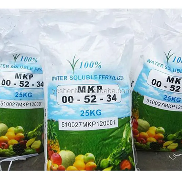 Manufacturing plant fertilizer production MKP 00-52-34 water soluble compound fertilizer for irrigation agro hydroponic