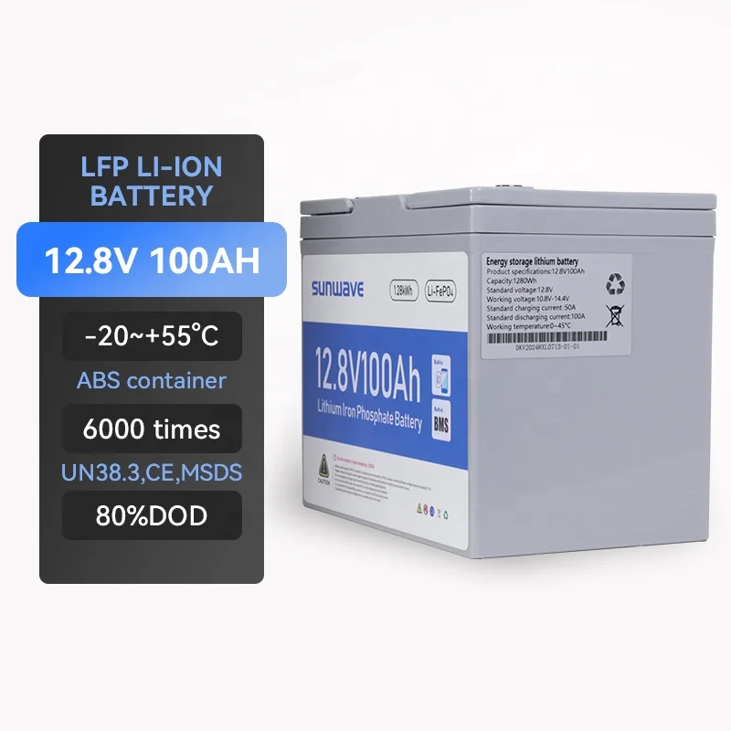 High Quality Easily Assembled Lithium Iron Phosphate Battery 12 Volt Rechargeable Battery For Solar Energy Storage Systems