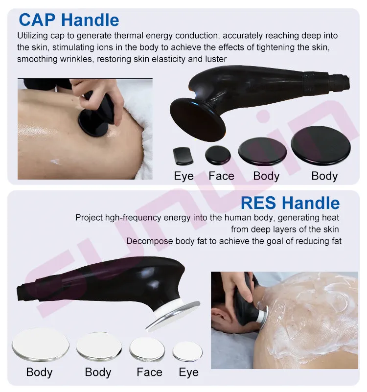 Portable Tecar Therapy Cet Ret Rf Machine Rf Terapia Diatermia Cap Res Ret Cet Weight Loss Body Shaping Beauty Equipment