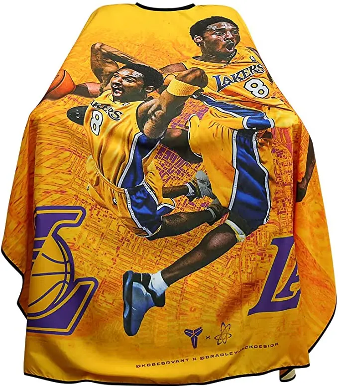 Профессиональная парикмахерская накидка для стрижки волос с защелкой салона Парикмахерская водонепроницаемый полиэстер 64x57 дюймов