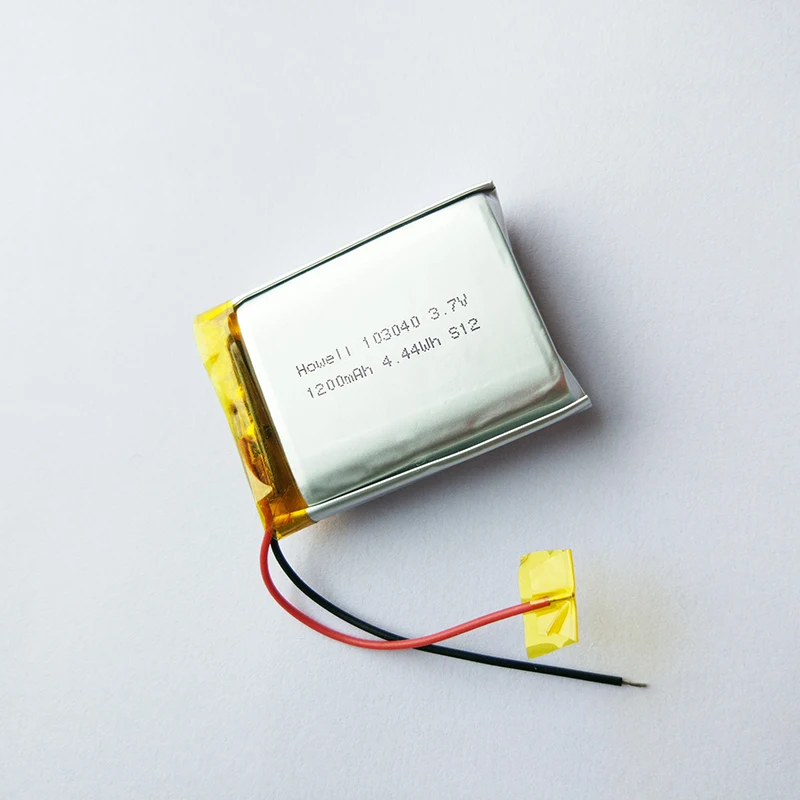 103040 Model Lithium Polymer Battery  3.7v Rechargeable Li-polymer Battery 1200mah for Monitoring Device