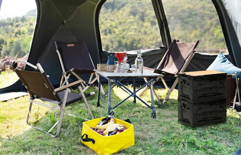 BX0380 High Quality Foldable Felt Storage Box Roof Rack Storage Box Foldable White Logo Box