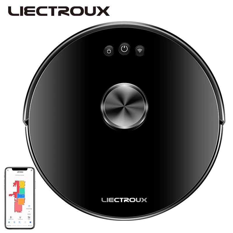 Liectroux XR500 Bulk Selling LDS Storage 5 Maps Phone Remote Control Wet and Dry Vacuum Robot