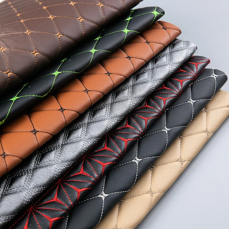Faux Leather Embossed with foam Synthetic Car Seat Cover Leather