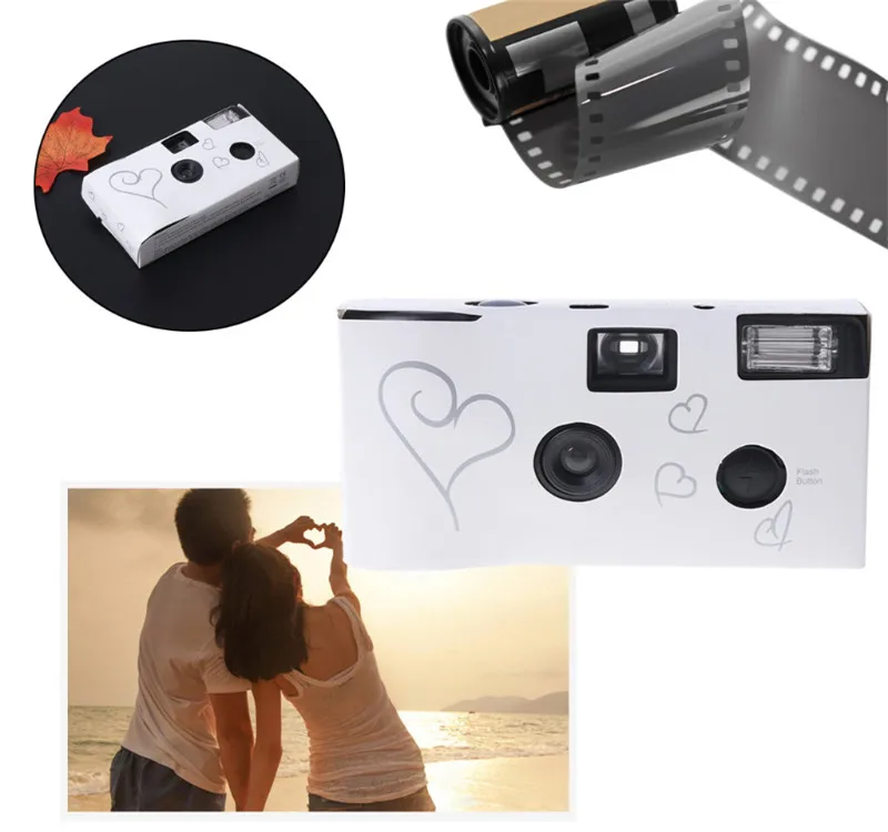 Good Design With 12/17/27 Photos Power Flash HD Single Use One Time Disposable Film Camera Party Gift