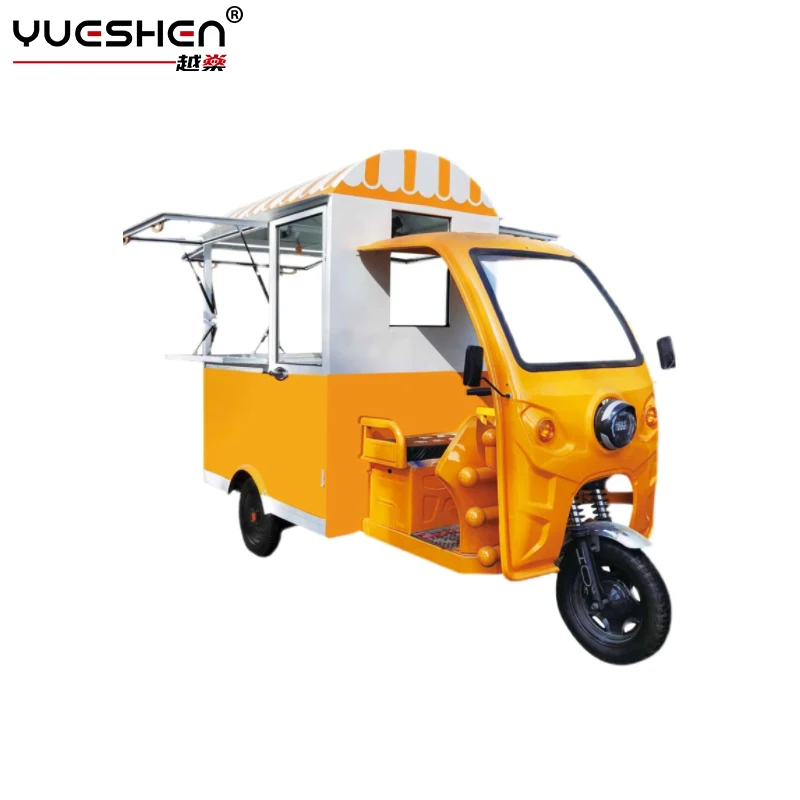 Electric Multifunctional Snack Food Cart food truck with full kitchen food bus