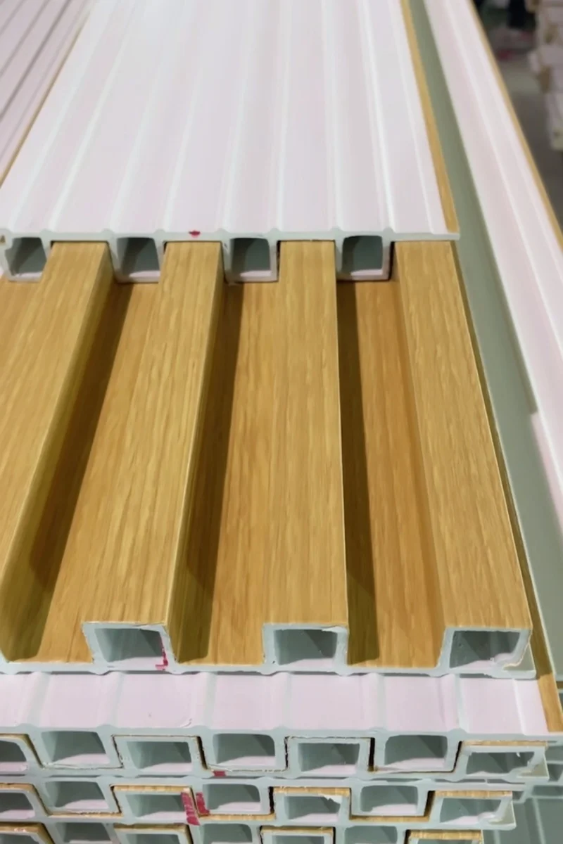 low price reasonable price Best Quality Fireproof Decorative Cladding 3D WPC wall panel for Living Room wpc door panel