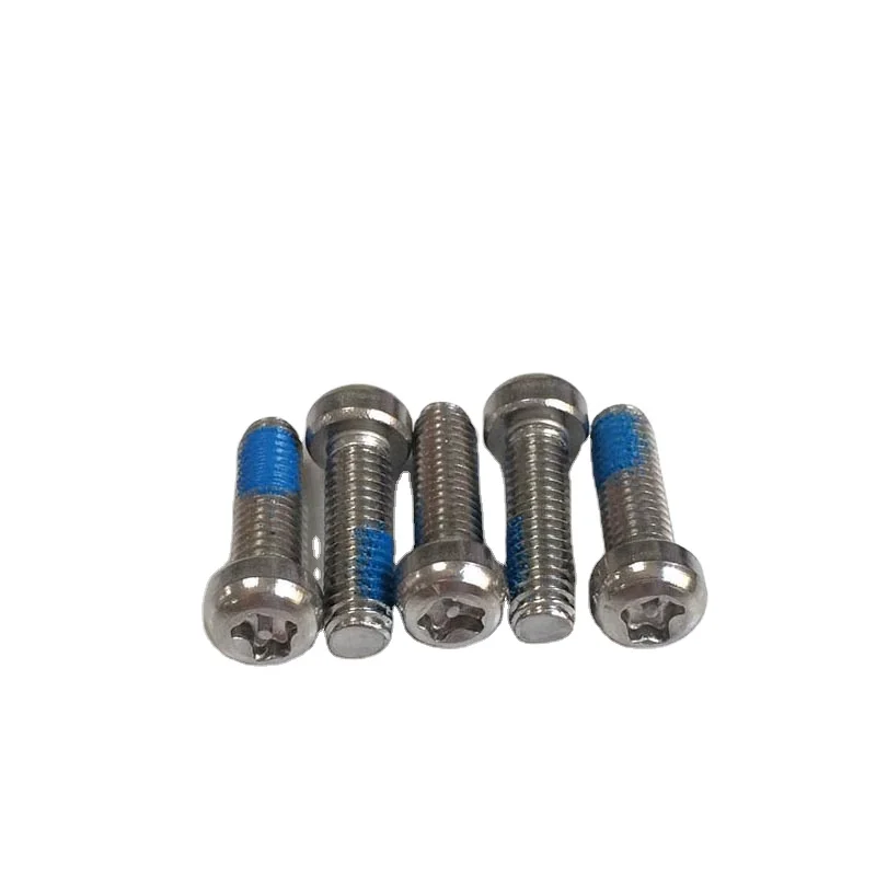 JSCREW M6*20 torx head glue blue patch thread locking anti theft machine screw