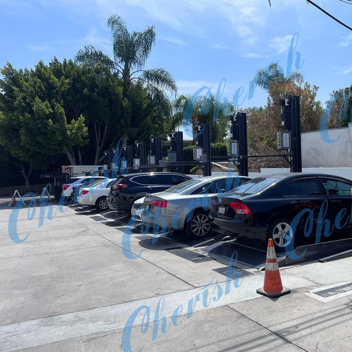 Two Post Auto Stacker Simple Lifting Automatic Car Elevator Parking Lift with CE