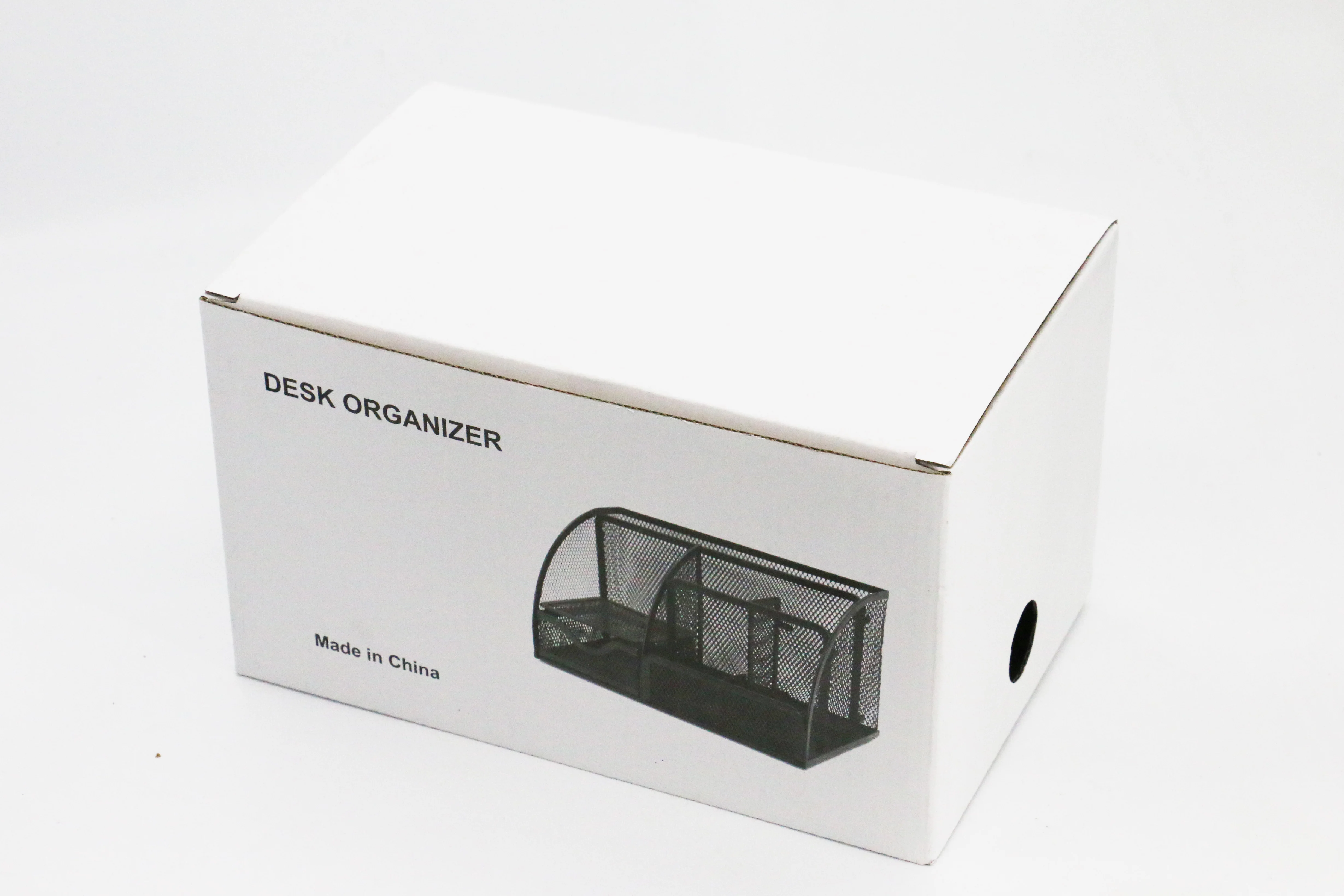 Space Saver Custom Metal Mesh Make Up Desktop Organizer, Office Black Desk Organiser Drawer Tray