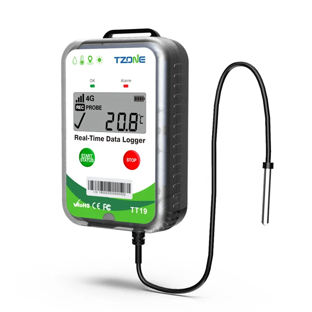 Portable GPS tracker temperature humidity data logger cold chain temperature data logger