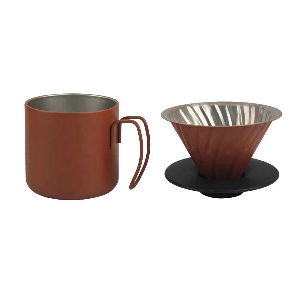 Craft Coffee Maker Dripper and Coffee Cup, Pour Over Coffee Starter Set