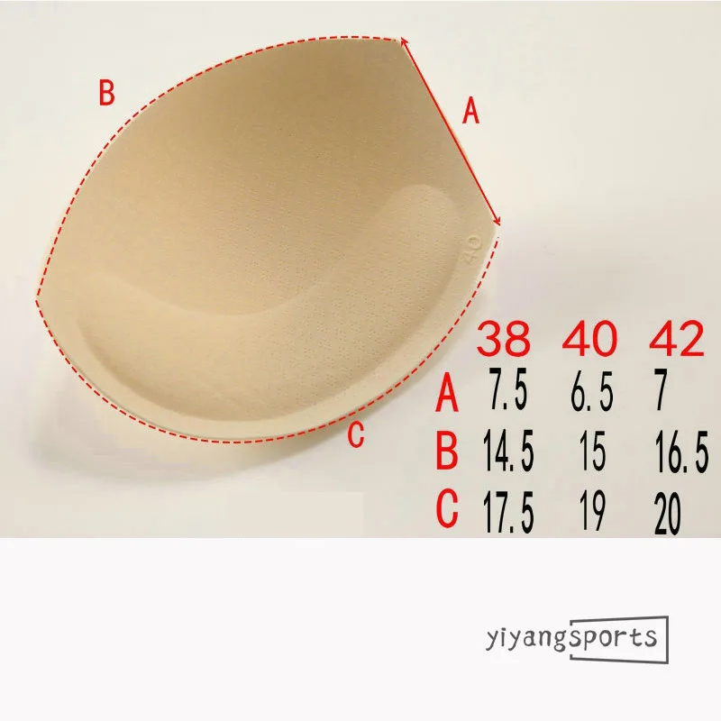 Foam bra cup manufacturers High quality push up foam breast enhancer sponge soft bra pads padding removable bra insert