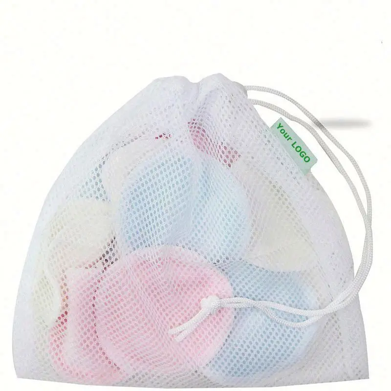 
Wholesale Women Facial Care Reusable Washable Bamboo Cotton Makeup Remover Cleansing Pads Wipes 