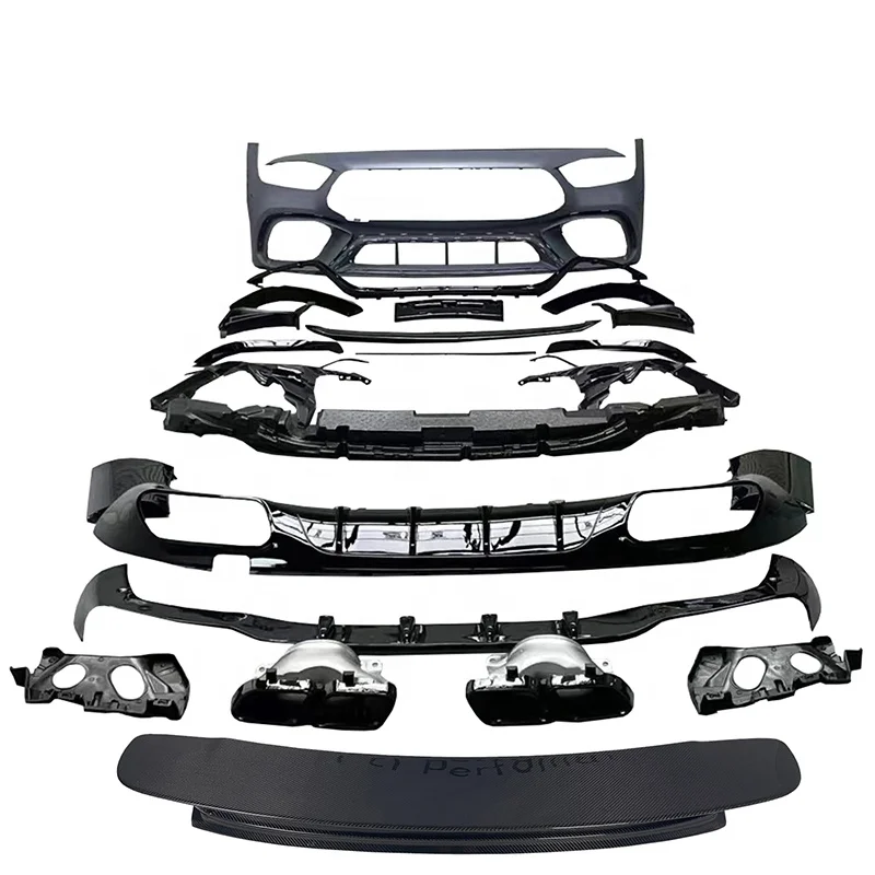 SPC Tuning Body Kit For Benz AMG GT53 GT50 Upgrade Body Kit For Benz AMG GT63 4 Door 2019+ X290 Carbon Fiber Wind Spoiler Kit