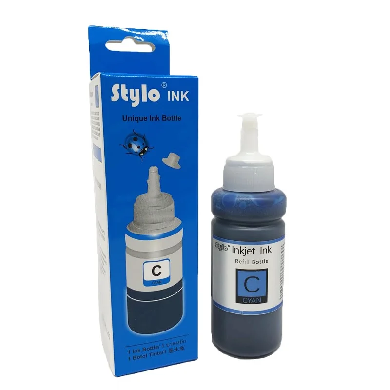 Cyan 70 мл/бутылка 664 673 чернила для заправки чернил Tinta Epson 672 L310 L805 L360 L363 L365