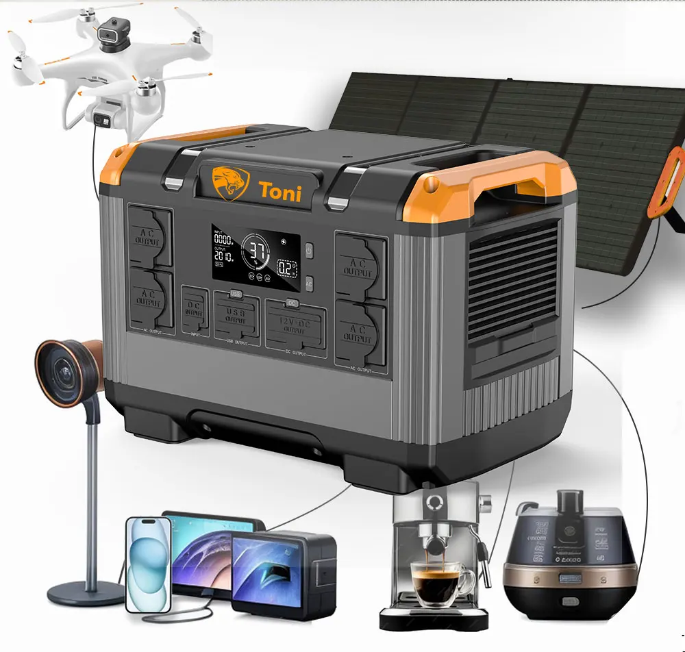 Factory Wholesale Outdoor Power Bank Station 2000W/2400W/3000W Lithium Energy Storage Cheap Price Portable Solar Car Generator