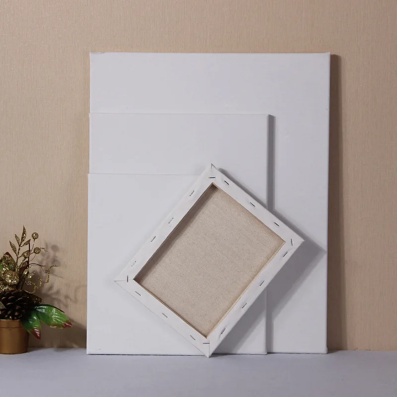 Wholesale Oil Art Painting Canvas Frame Hand-painted Diy  Blank Painting Canvas Frame Cotton Stretched Painting Canvas