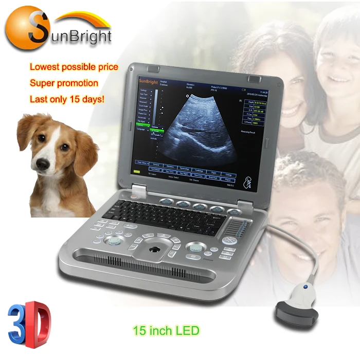 Sunbright SUN-800D ecografo ветеринарный же mindray качество 3D Портативный Беспроводной ультразвуковой