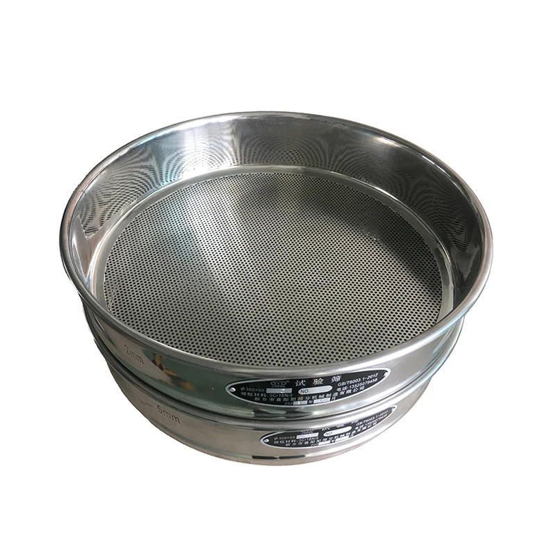 200/300/400mm SS304 Woven Wire Mesh Sieves Laboratory Powder Particle Screen