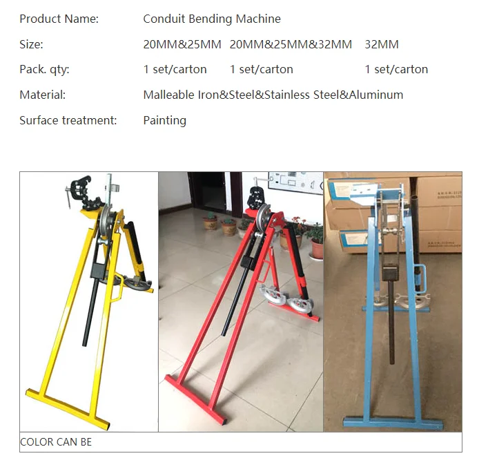 Manufacturer of Conduit Pipe Bender Hydraulic SG Iron Strong Portablewith Vice