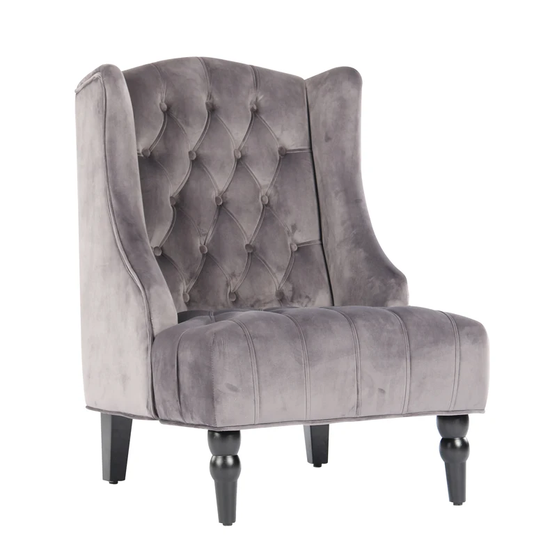 
Modern comfortable living room fabric coffee shop sofa chair leisure chair 