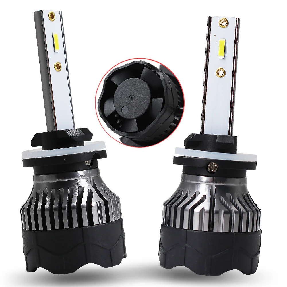 
Motorcycle accessory lights Cooling Fan 6000K H1 H11 9005 9006 h3 6v Led Car Bulb Auto K5 H7 Led H4 Led Headlight 