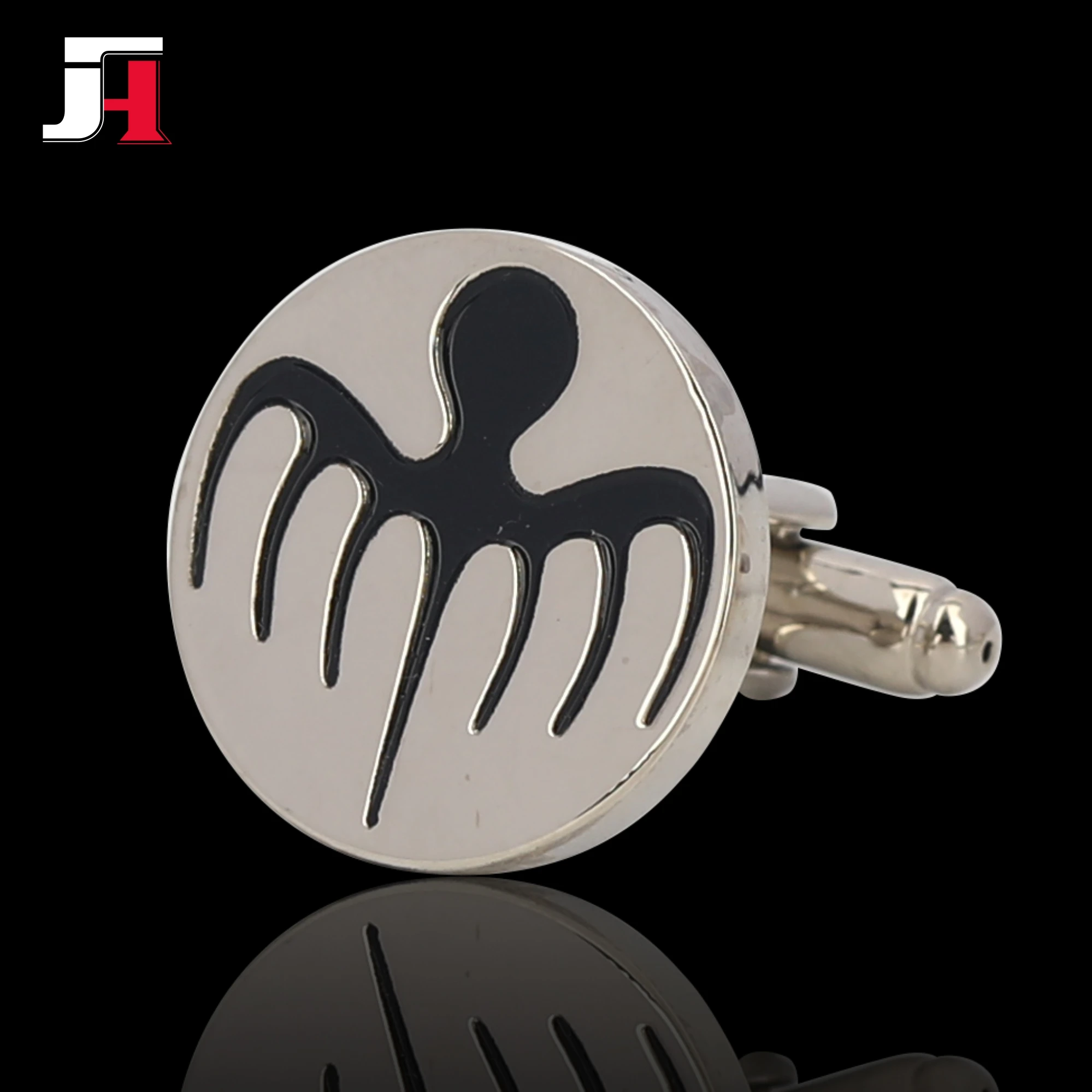 Manufacturer Custom own design logo metal cufflinks gold plated men cuff links for sale