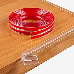Transparent PVC Corner Protector Strip Edge Protector Strip Table Edge Banding Guards Baby Proofing Edge Protector