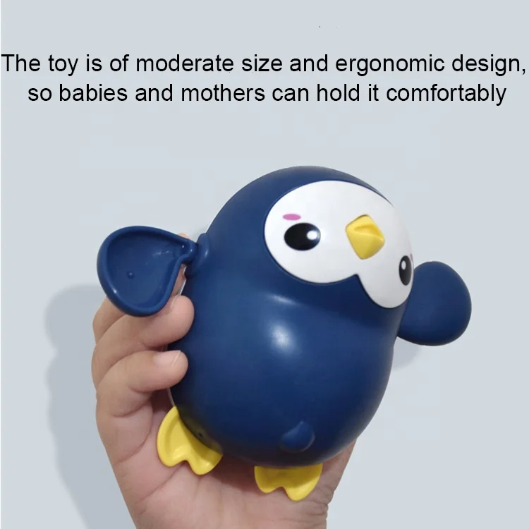 
New Baby Swimming Pool Shower Bath Toys Cute Animal Penguin Wind Up Chain Bathing Clockwork Bathroom Game Water Beach Toys 