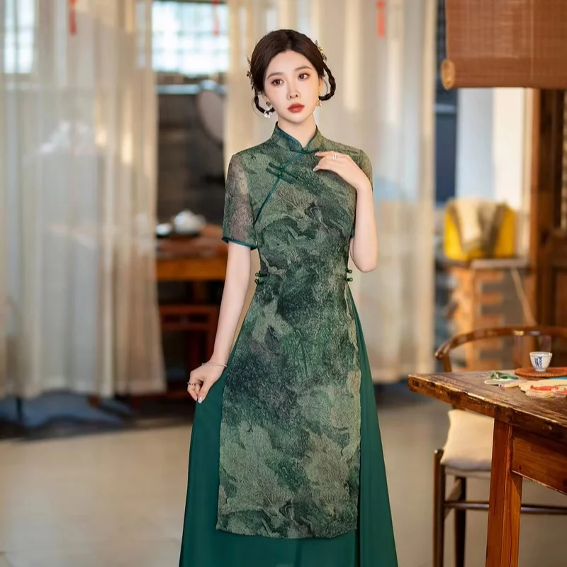 2024 high quality cheongsam plus size traditional hanfu