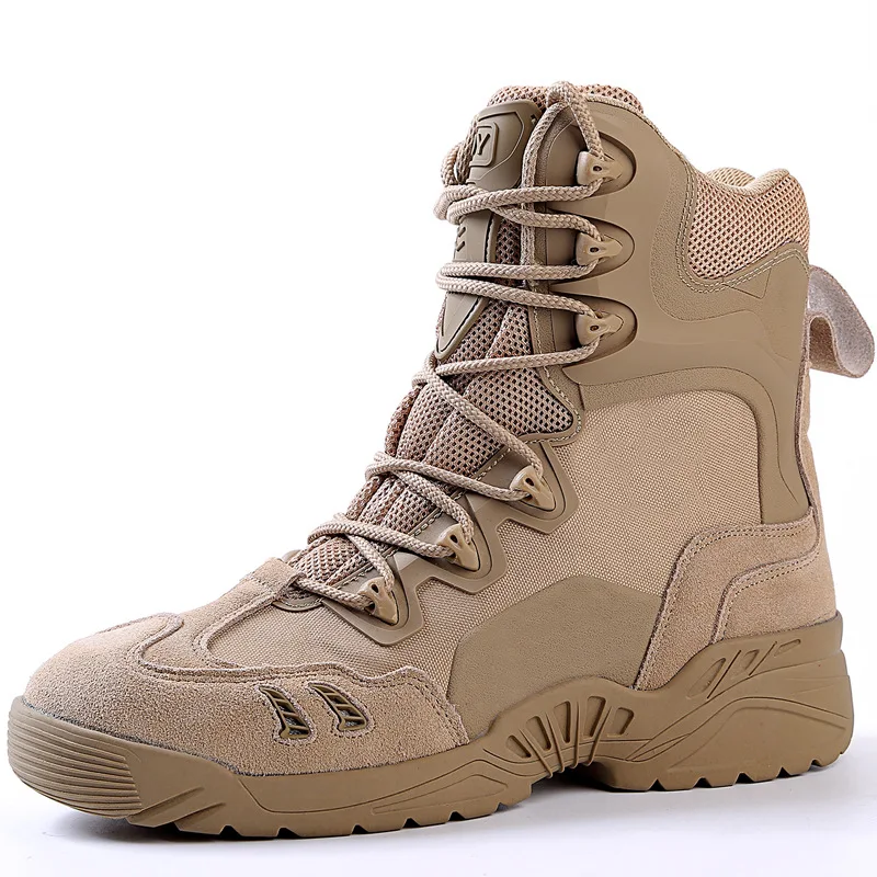 Outdoor Light Weight Boots Comfortable Breathable Desert Tactical Ankle Hiking Shoes for Men