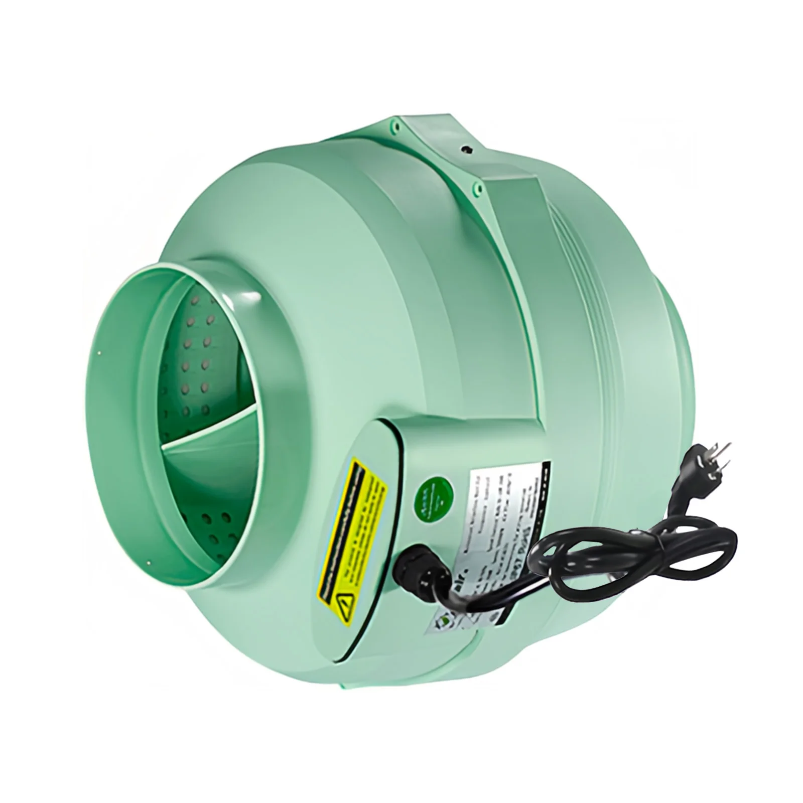 8inch 3200 CFM Inline Duct Fan with Speed Controller, Entirely Programmable PWM-Controlled EC Fan for Grow Tent Ventilation