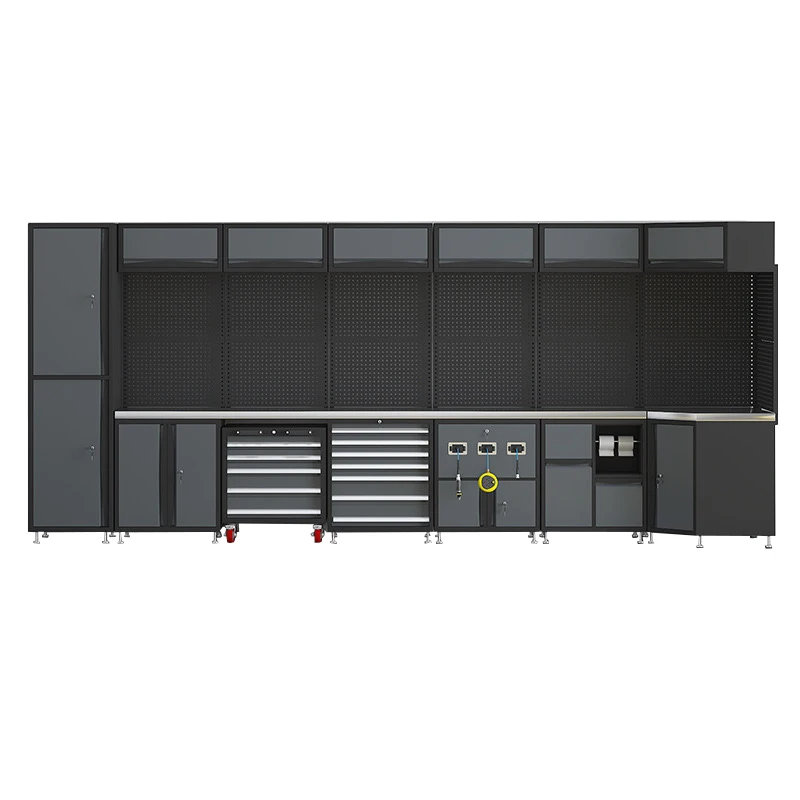 Durable Steel Cabinets Garage Workbench Design Tool Storage Cabinet Drawer Heavy Duty Tool Chest System Metal