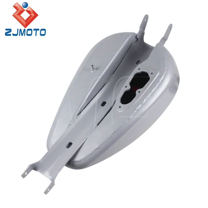ZJMOTO High Quality Iron 3.3 Gallon Black Motorcycle Gas/Fuel Tank For 2007-2016 Harley Davidson Sportster 883 XL 1200