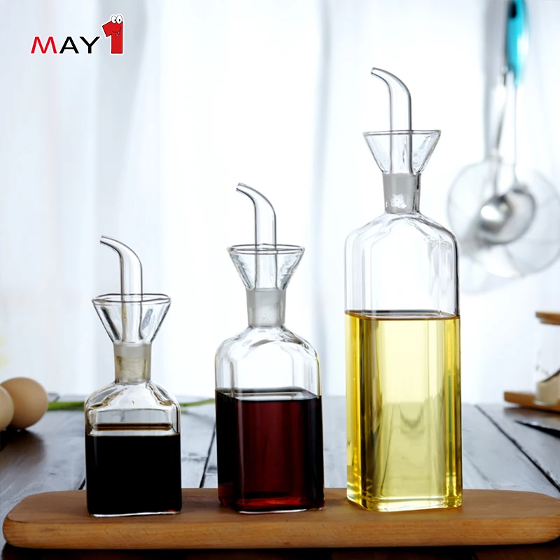 
Heat Resistant Borosilicate Olive Oil And Vinegar Sauce Dispenser 