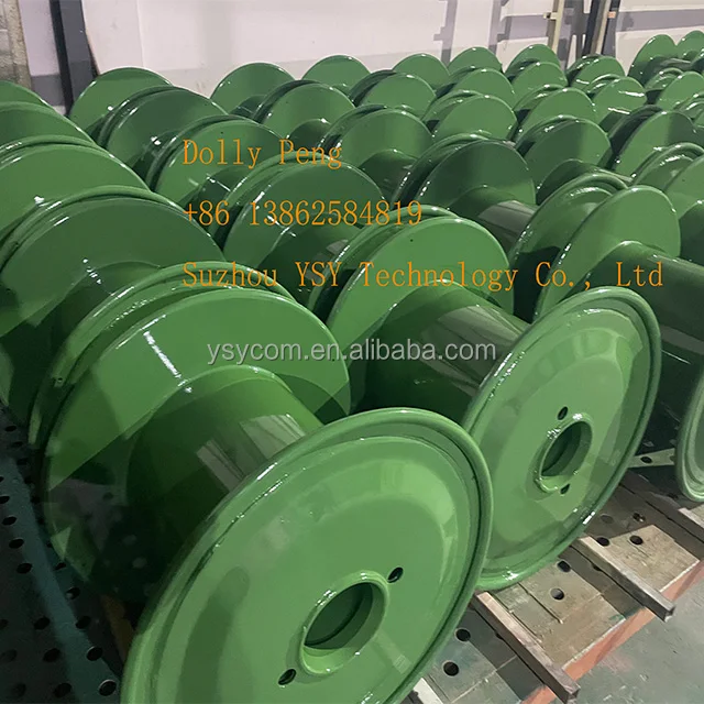 Metal steel spool for wire stranding, DIN300 steel spool