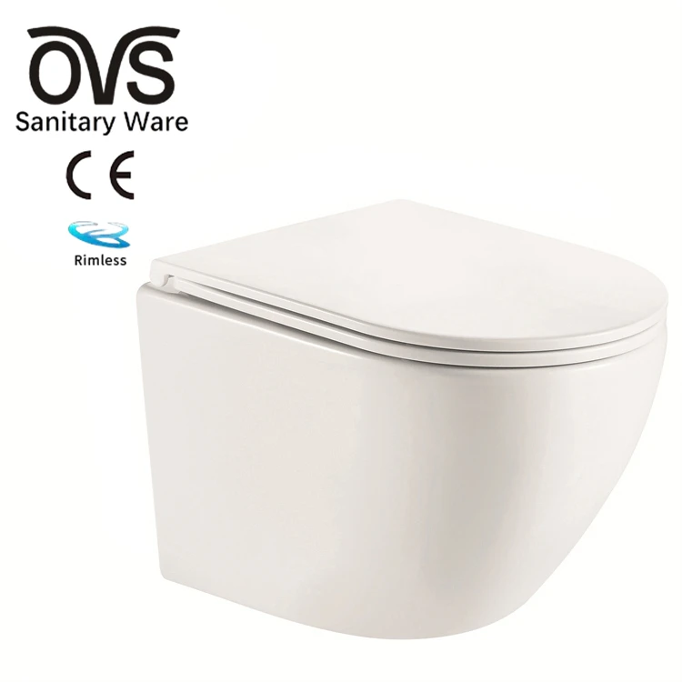 OVS CE Europe Washdown Good Prices Wc Wall hung Ceramic Wash Basin S-trap Sanitary Ware Toilets Price