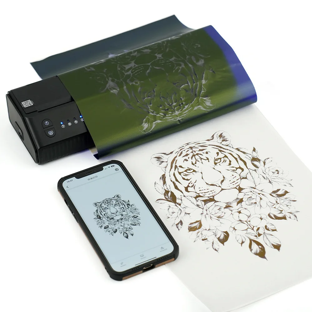 Copier Stencil  Photo Thermal Transfer Paper Drawing Print Copier Supports Bluetooth Connection Smart Wireless Tattoo Machine