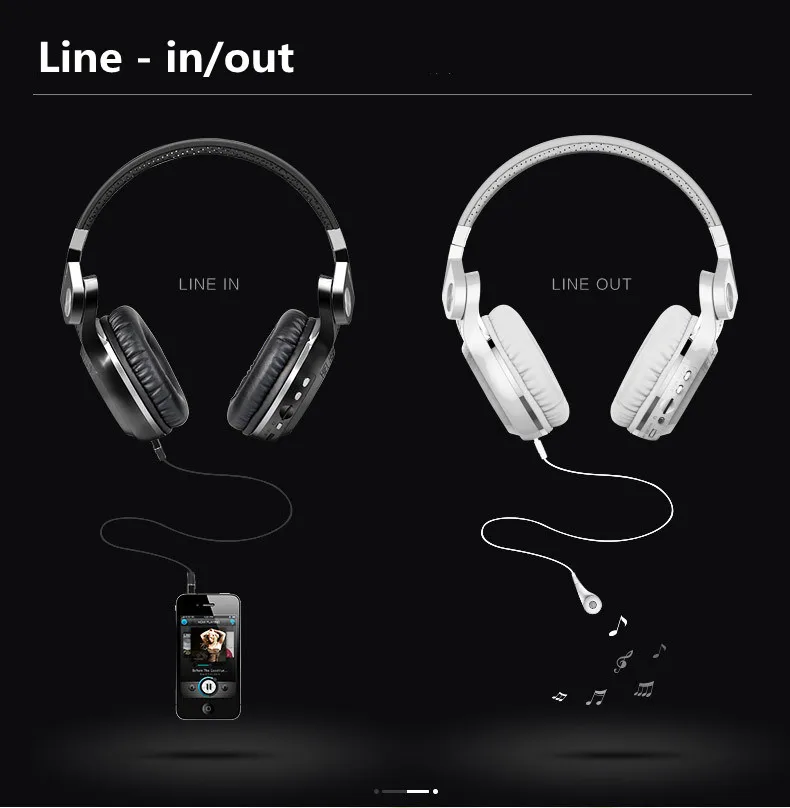 Bluedio Headphones T2+ T2S Bt Headphone BT 5.0 Super Bass Music Headphone Supports Audio line-in FM Memory Card