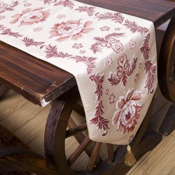 Classic Embroidery European Style Tassel Dining Table Runners
