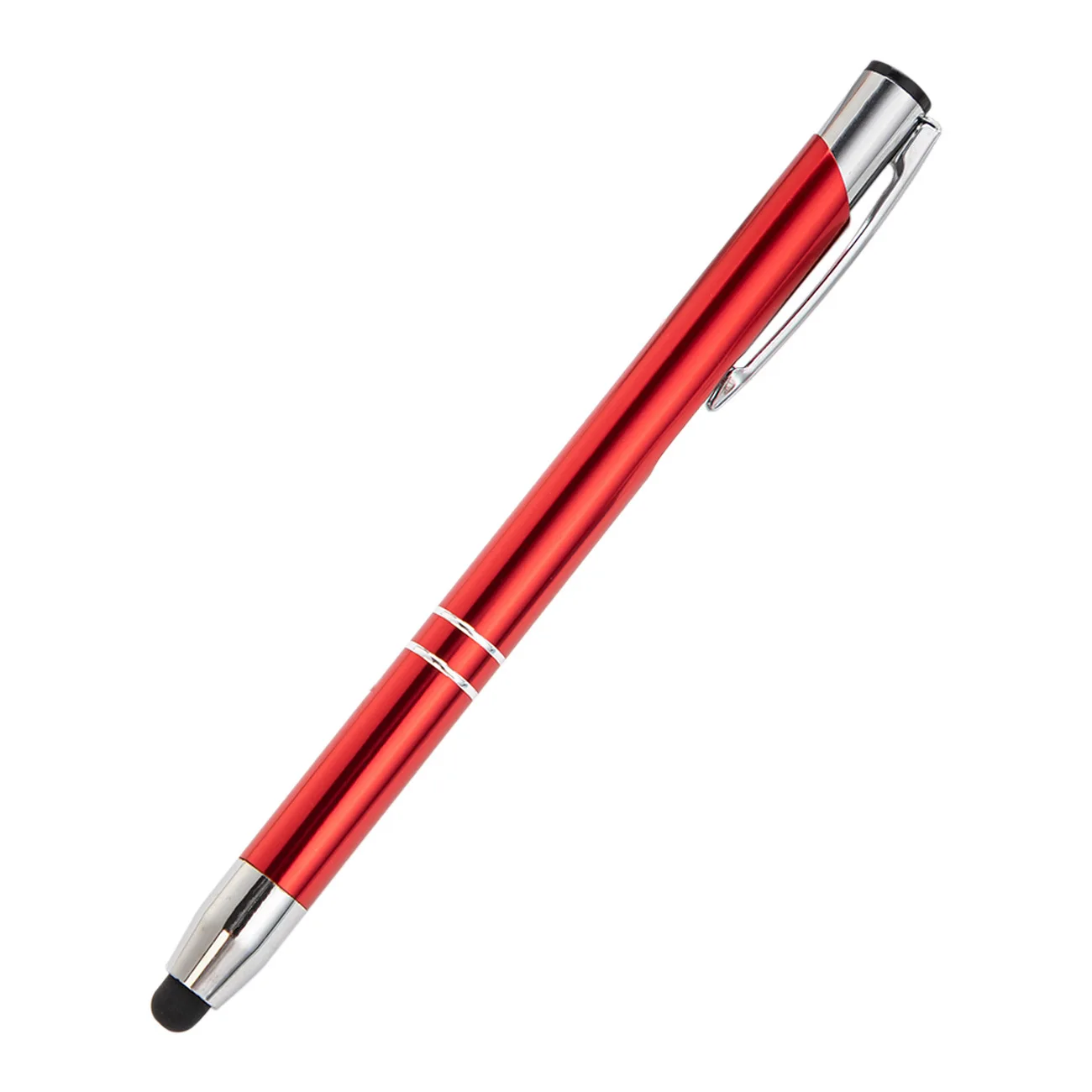 New Aluminum Rod Ballpoint Pen Multi-Color Touch Screen Button 1.0mm Writing Width Customizable Logo Printed Direct Manufacturer