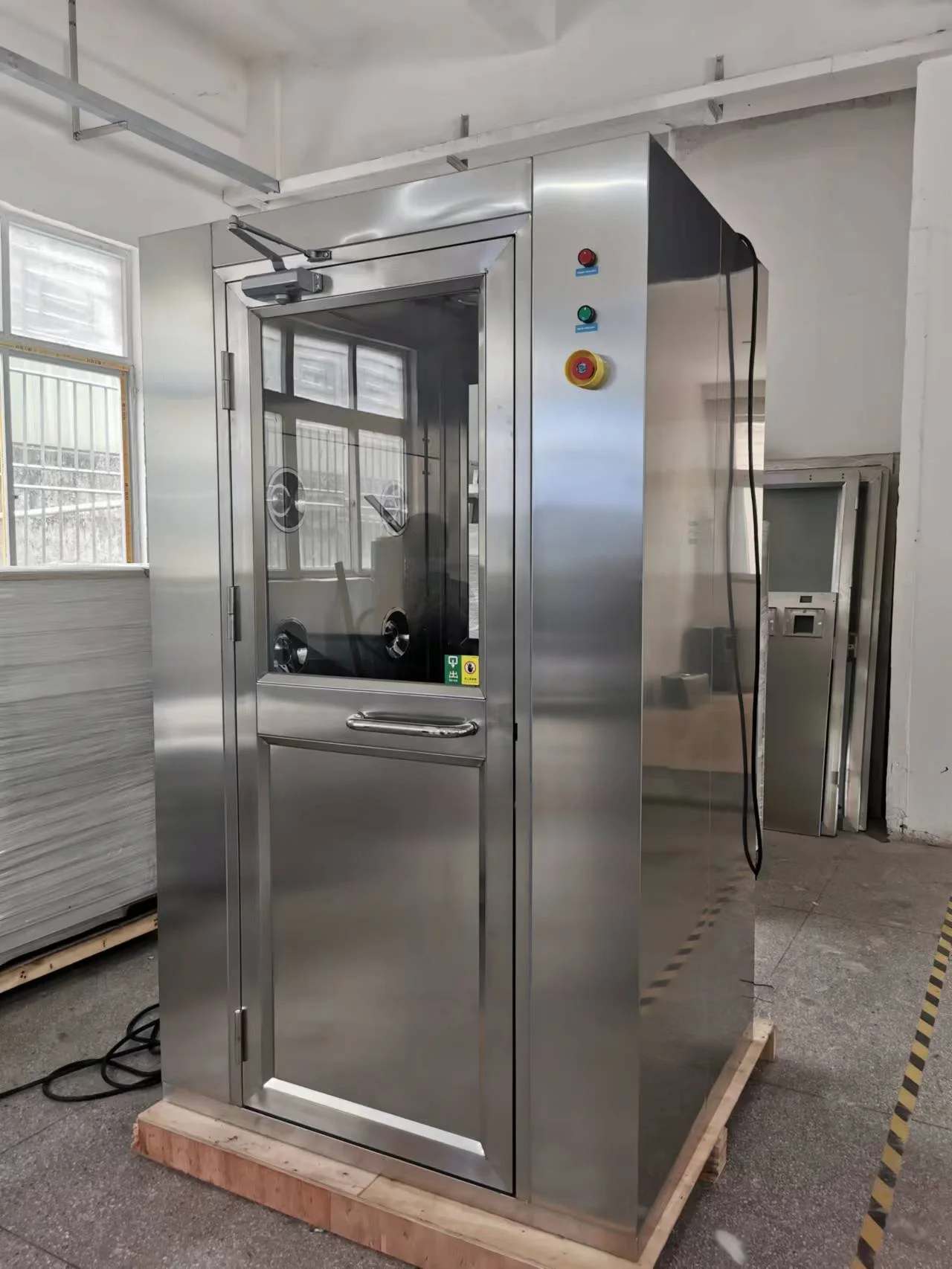 Class 100 Stainless Steel Air Shower Equipment Booth for Clean Room with Automatic Door Hepa Air Shower