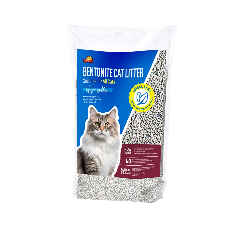 Petstar Cat Products Broken Bentonite Cat Litter Premium Cat Litter Sand