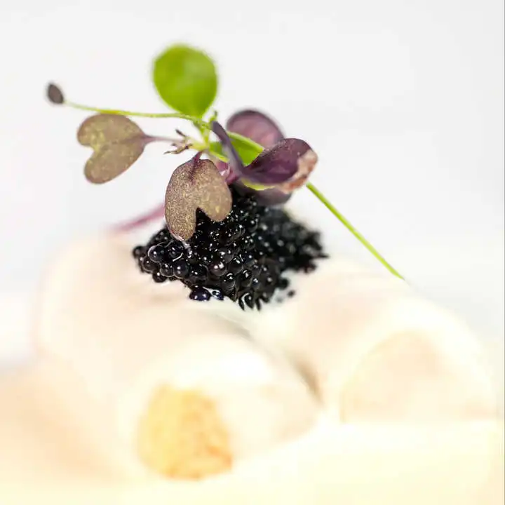 Spanish Premium Quality 84% Lumpfish Roe Black 100G Glass Jar Salty Natural Firm Lumpfish Roes For Salads And Canapes