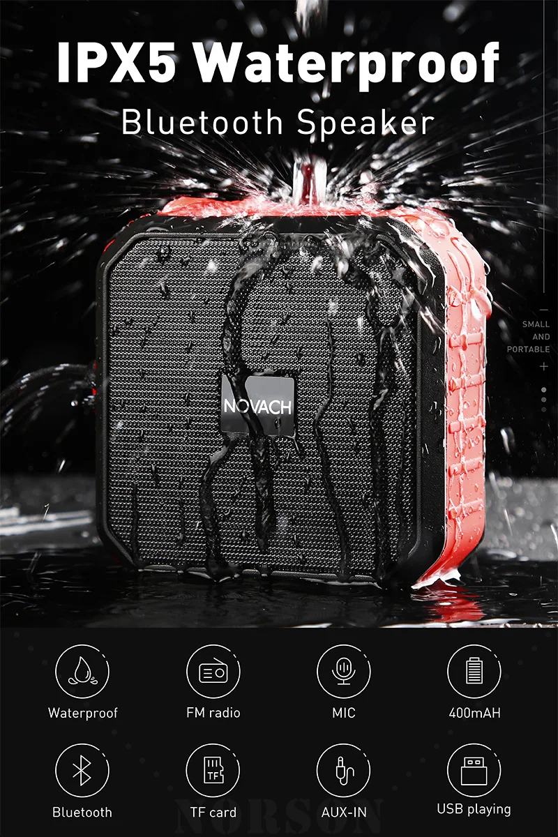  China Manufacturer Portable 4ohm 5w Battery Altavoz Subwoof Speaker Bathroom Sound Box
