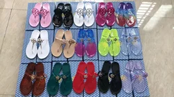 Factory Direct Sell Cheap Comfy Brand Jelly PVC Flip Flops Shoes Jelly Flip Flops Wholesale for Women