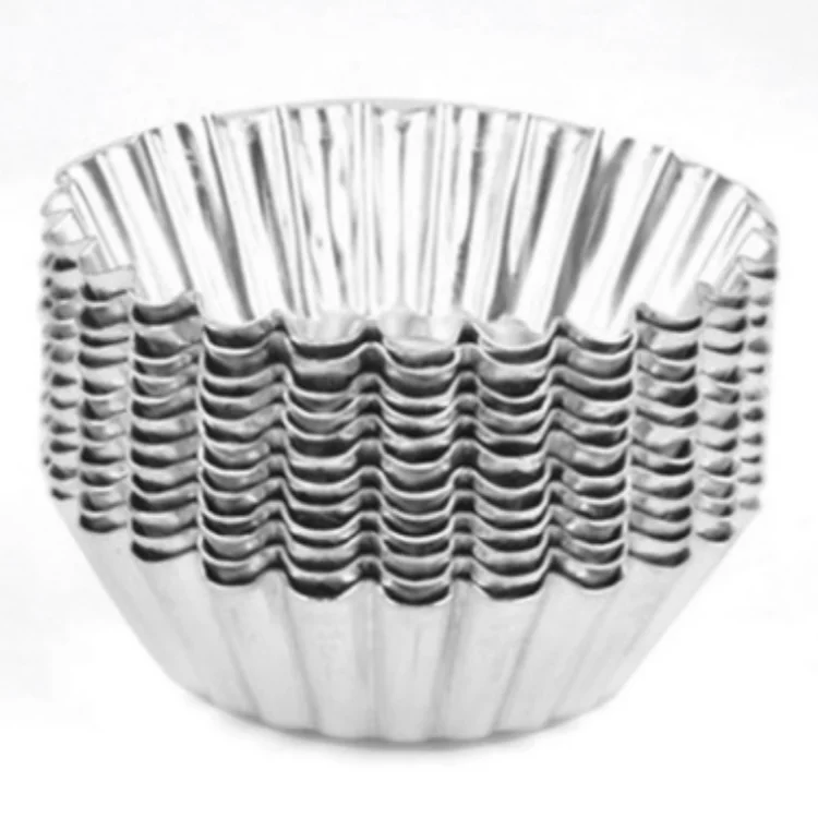50 Pack Aluminum Tin Baking Tool Baking Cupcake Cake Cookie Mini Pie Egg Tart Cups Mold