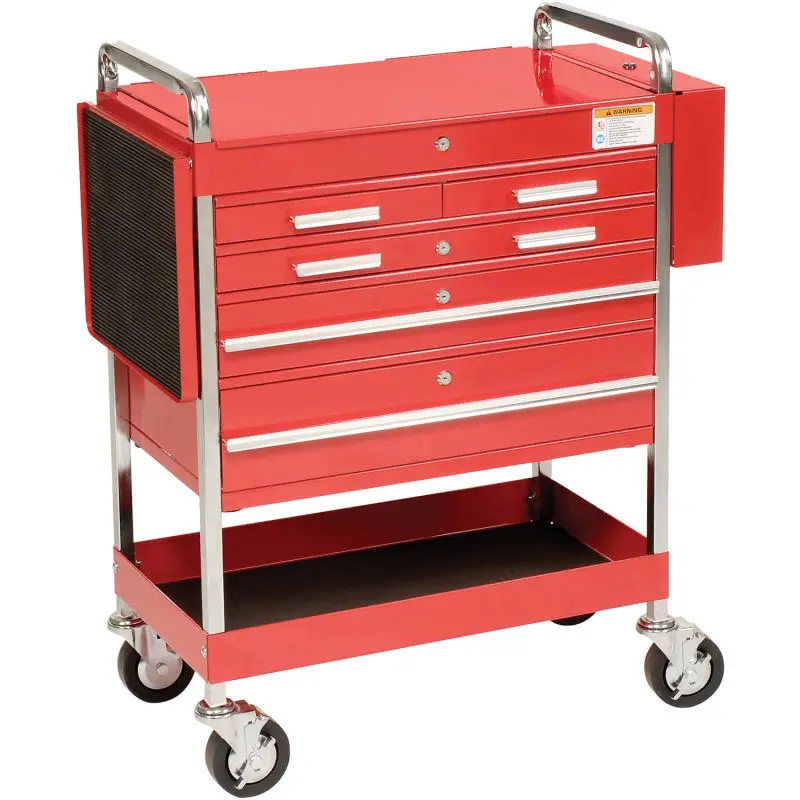 cheap tool storage box trolley cart with 5 drawers drawer roller cabinet mobile tool cabinet 