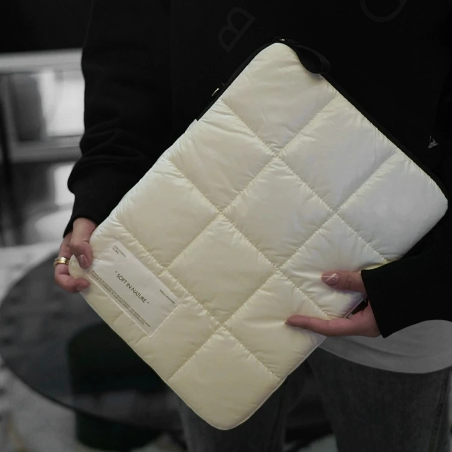 Puffer Quilted Laptop Sleeve Nylon Quilted Laptop Case Bag for MacBook Air 13